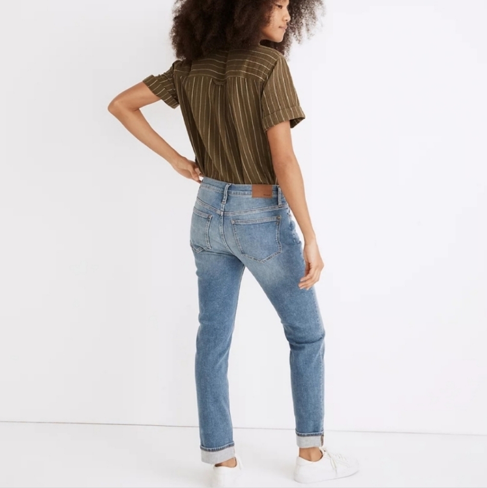 MADEWELL THE HIGH RISE SLIM BOYJEAN JEANS - Picture 2 of 13